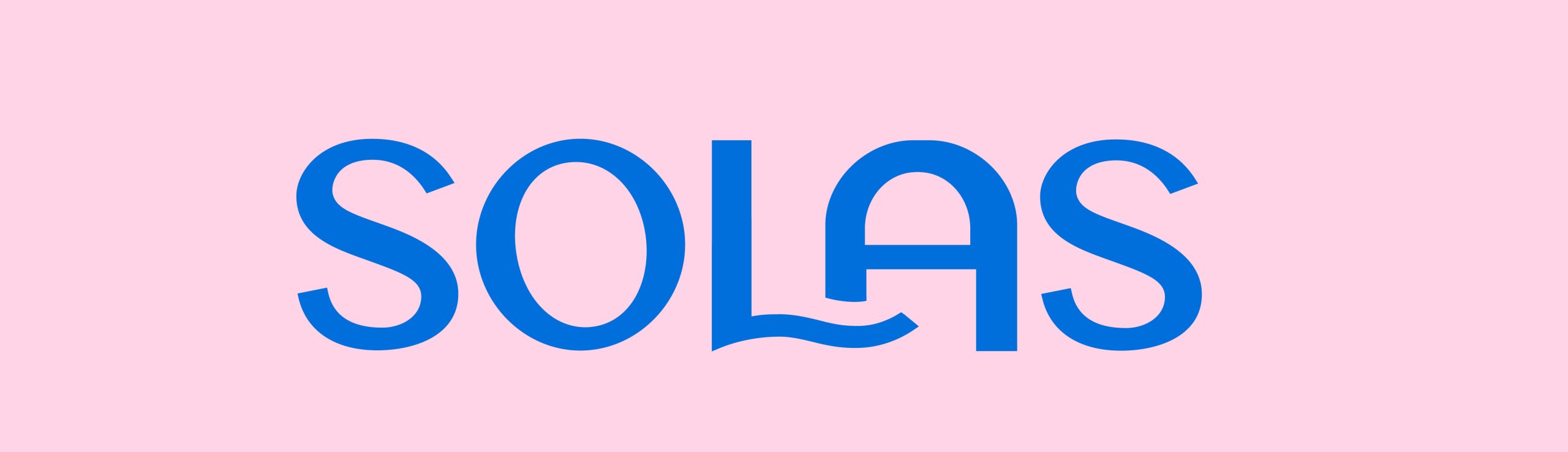 #1 Solas blue pink logo